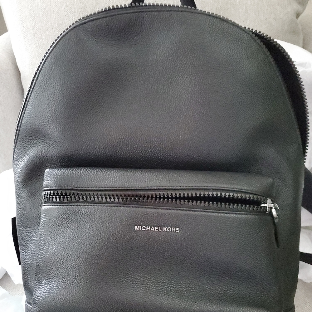 Michael KORS COOPER 37U9LCRB3L BLACK LEATHER BACKPACK MSRP: $548